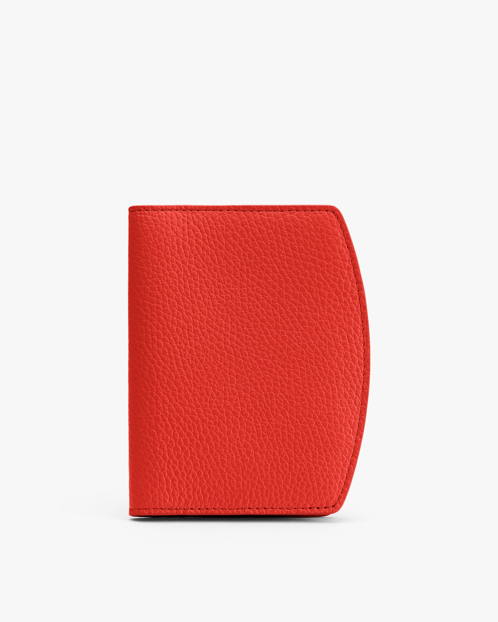 Textured wallet displayed on plain backdrop.