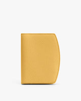 Rectangular wallet with textured surface.
