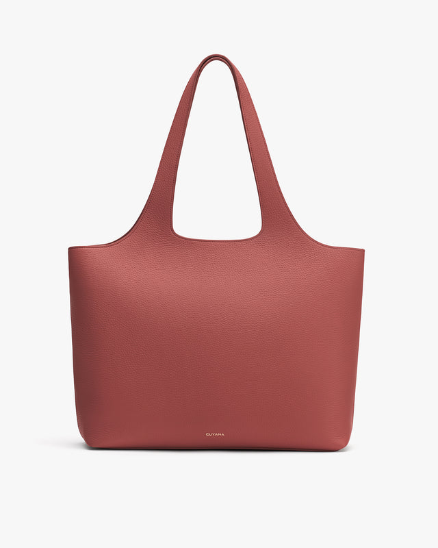 Large tote bag with two handles.