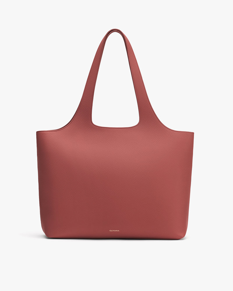 Large tote bag with two handles.