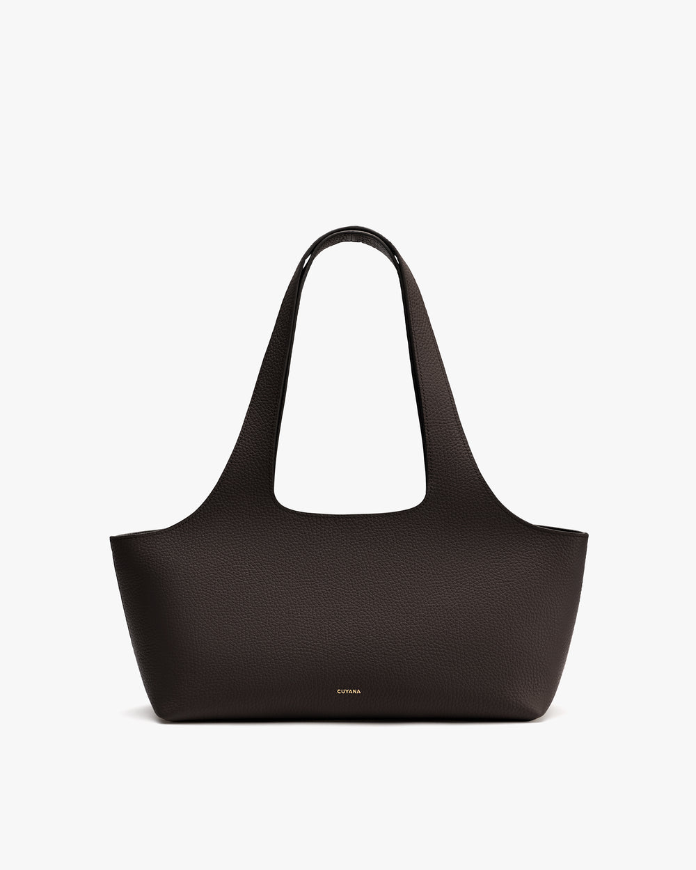 A handbag with long shoulder straps.