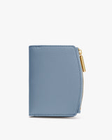 Small wallet with a zipper on the right side.