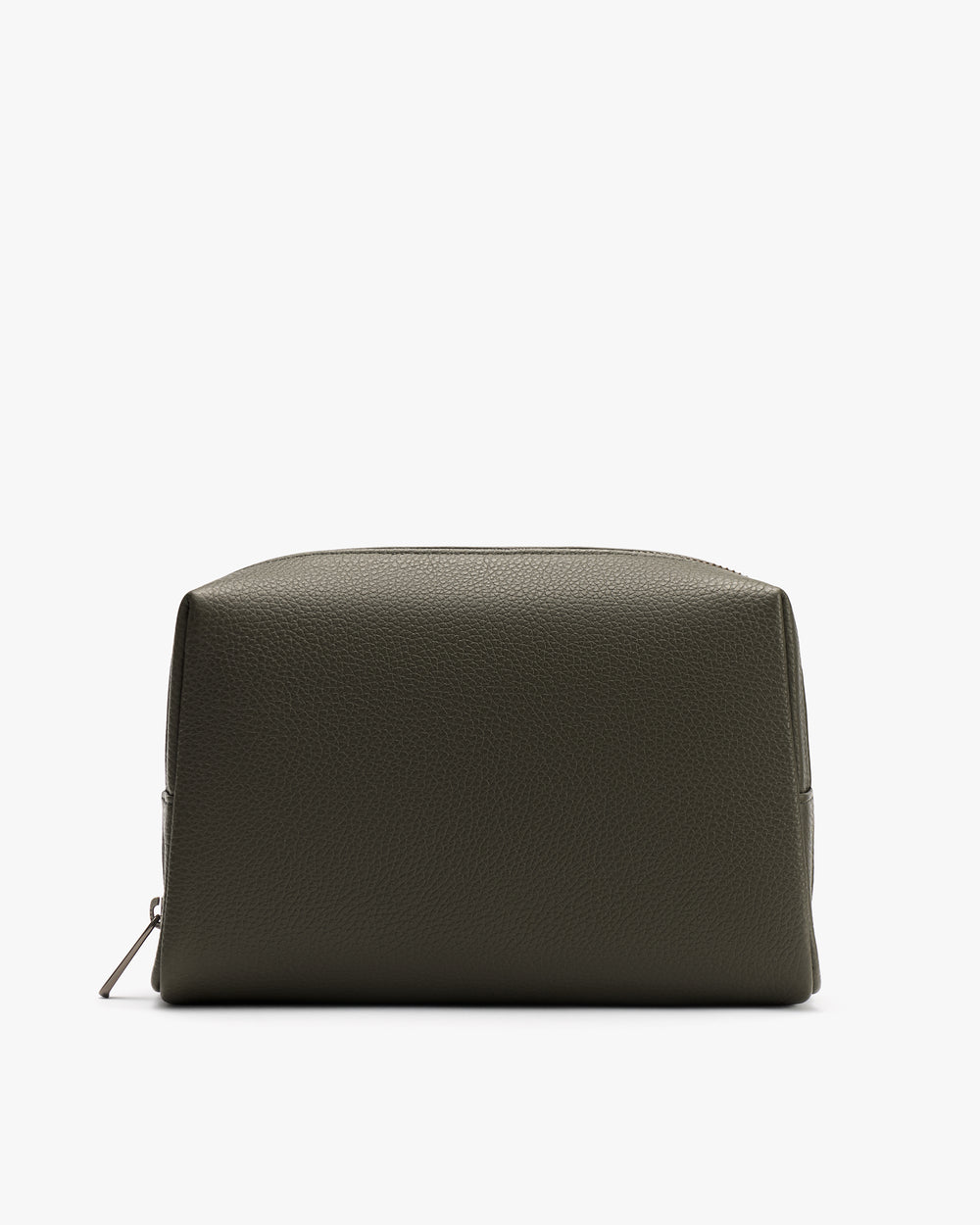 Rectangular zippered pouch displayed against plain background.