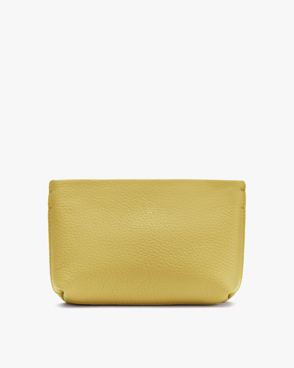Small rectangular clutch bag placed against a plain background.