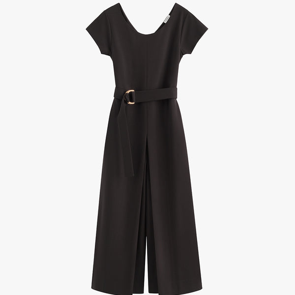Ponte Pleated Jumpsuit – Cuyana