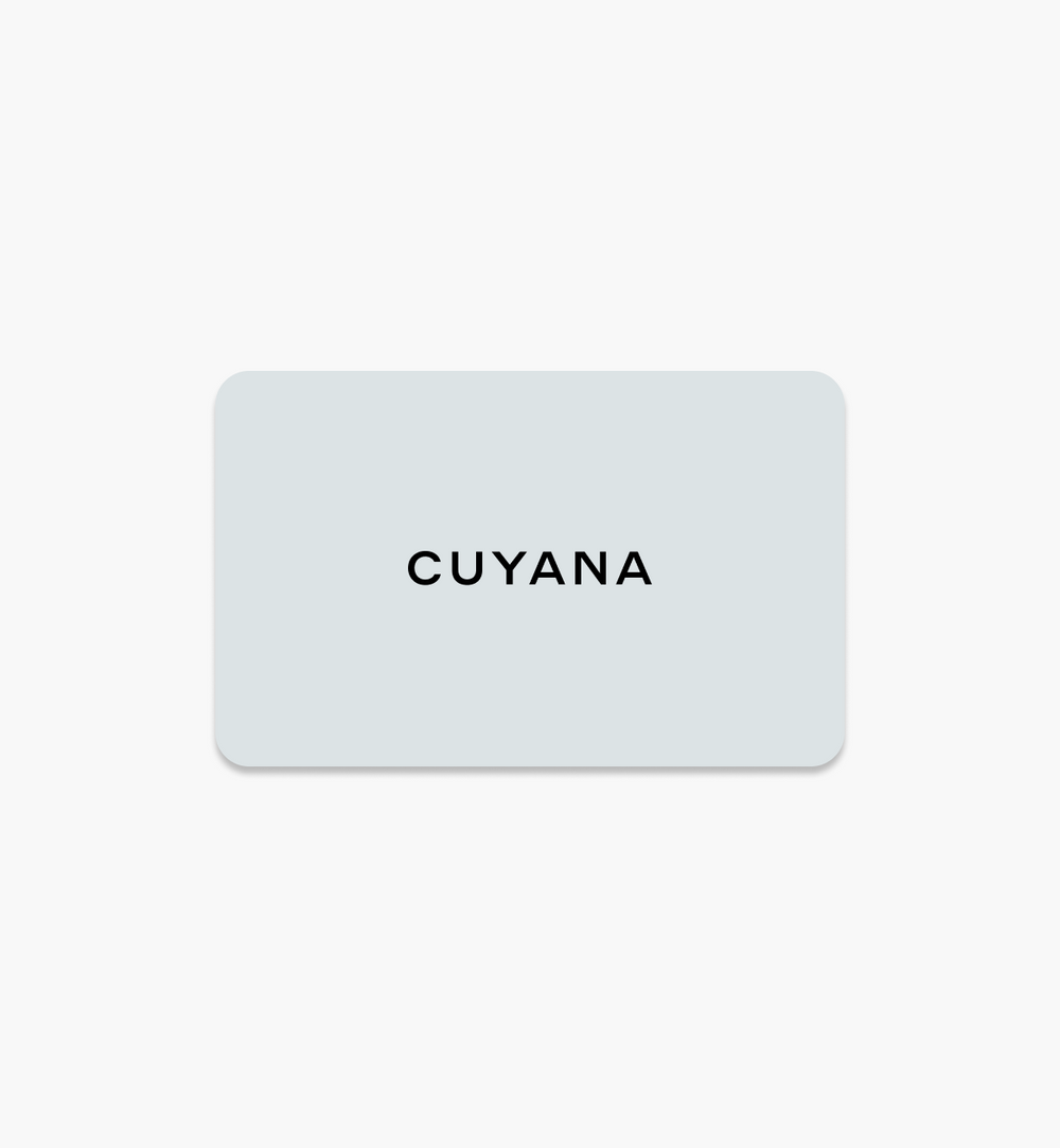 Gift card displaying the word in the center.