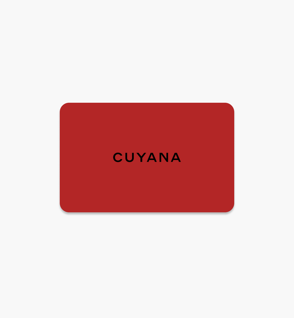 Rectangle card with the word centered.