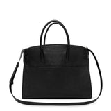Handbag with two handles and a detachable shoulder strap