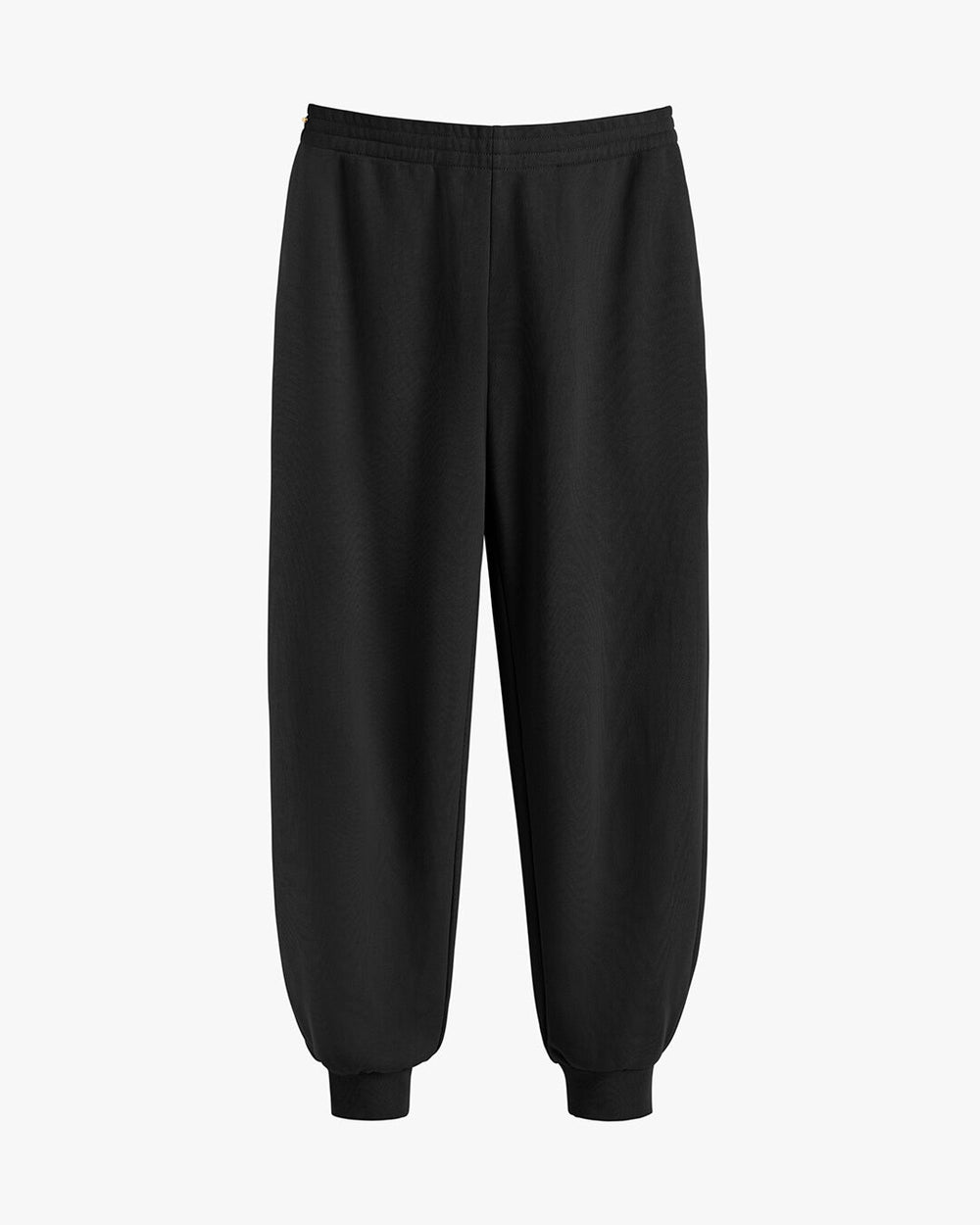 Pair of sweatpants with elastic waistband and ankle cuffs
