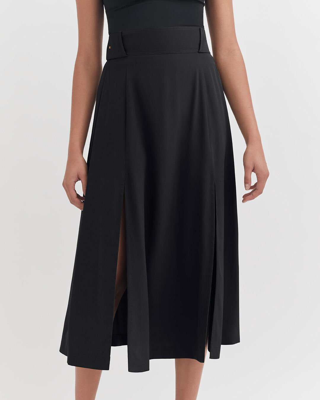 Silk Belted Midi Skirt – Cuyana