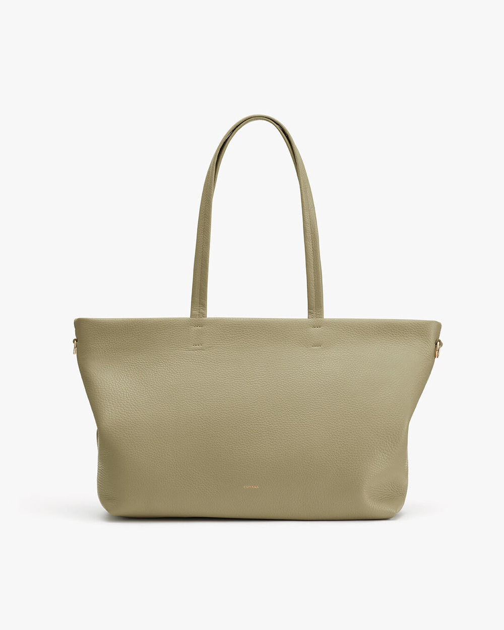 Large tote bag with dual handles and a flat base.