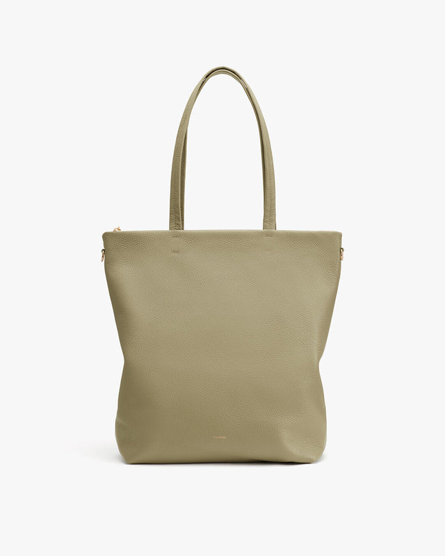 Tote bag standing upright against a plain background.