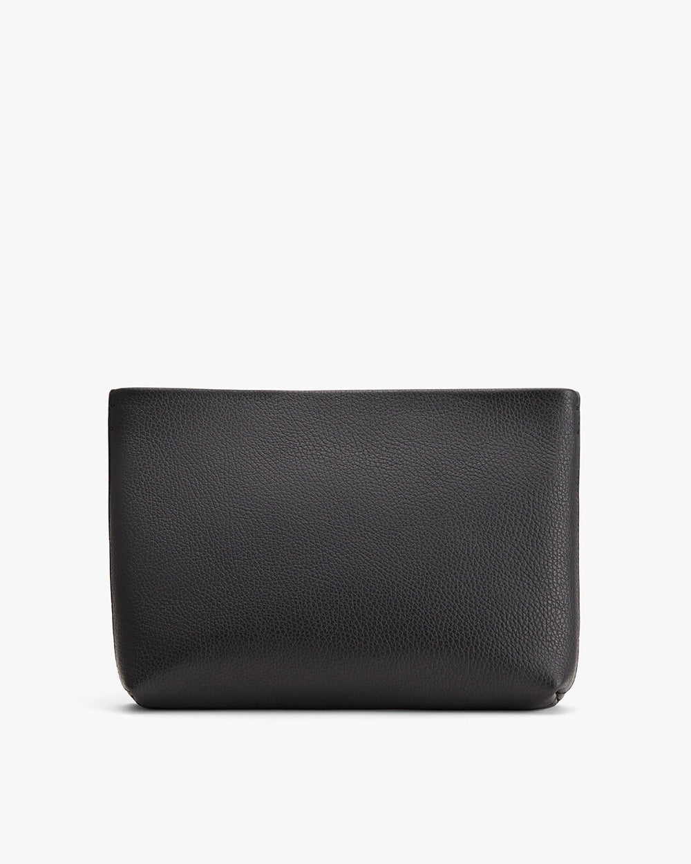 Textured pouch standing upright against a plain background