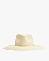 Wide-brimmed hat isolated on a plain background.