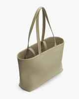 Upright tote bag with two handles, standing against a plain background.