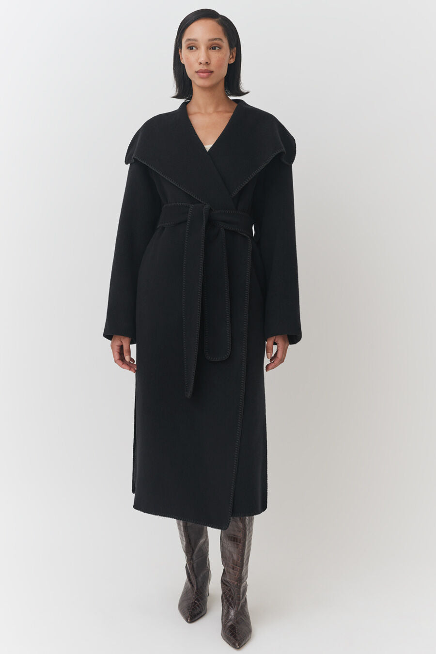 Light Wool Wrap Coat – Cuyana