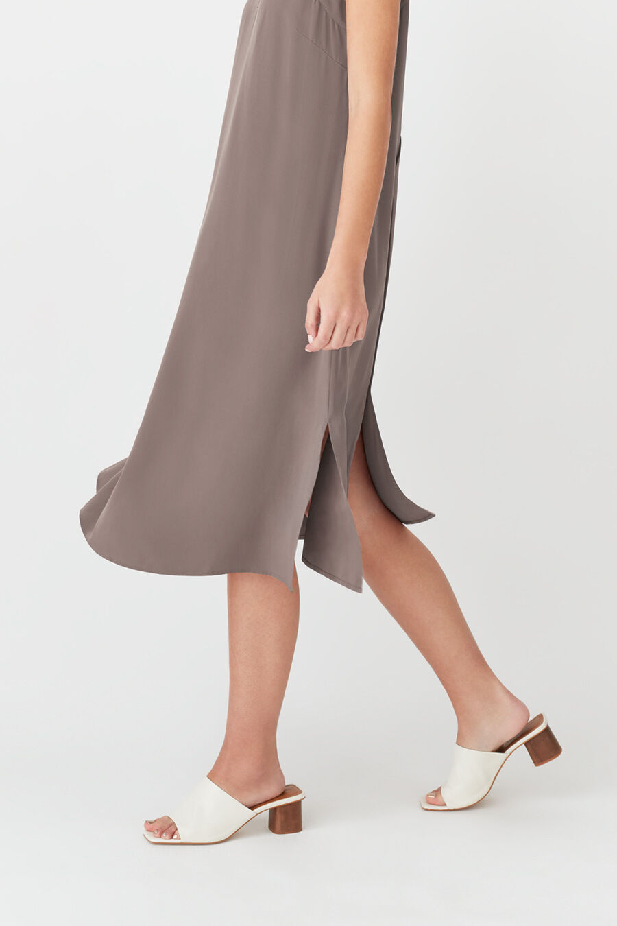 cuyana linen dress Linen Flutter Sleeve Dress