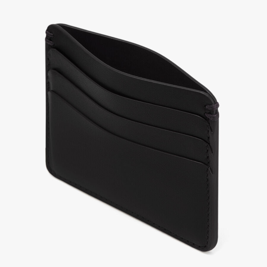 Wallet with multiple card slots shown from side angle.