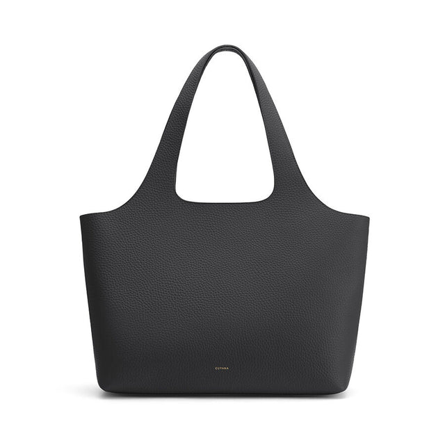 Simple textured tote bag with two handles