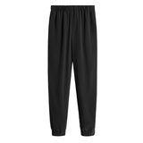 Pair of pants with elastic waistband and ankle cuffs