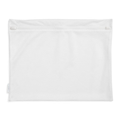 Mesh zipper pouch on a white background