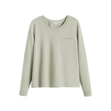 Long-sleeve shirt with a pocket on the front