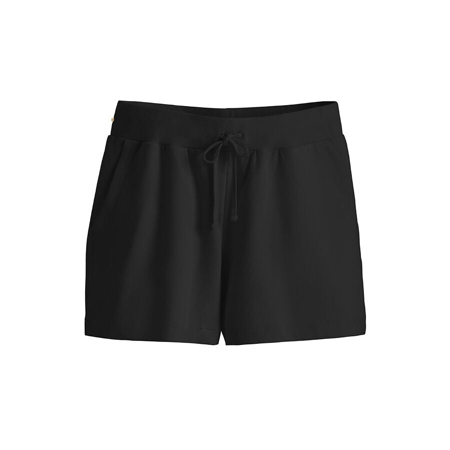 Pair of shorts with a drawstring waist.