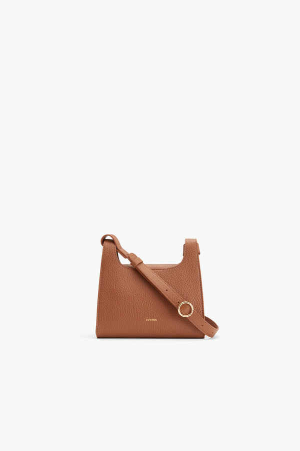 Cuyana Oversized Double Loop Leather Shoulder Bag - Brown Shoulder Bags,  Handbags - WCYAN22634