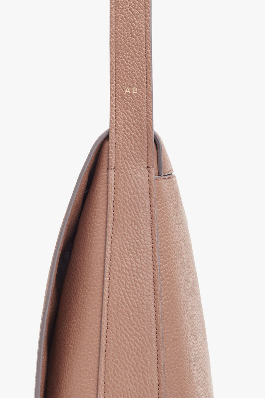 NX Monogram Logo Woman's Massinger purse Brown pebbled Large Shoulder bag