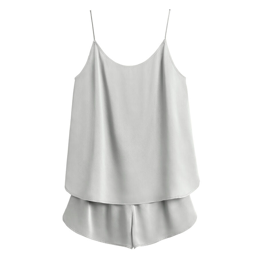 Women's sleeveless top and shorts set displayed against a plain background.