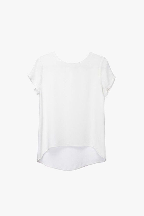 Short-sleeved shirt on a plain background