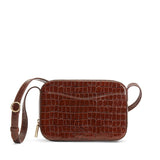 Small rectangular shoulder bag with a textured pattern and a strap.